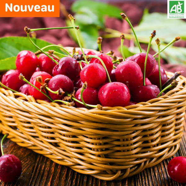 Cerises - la barquette de 250 gr