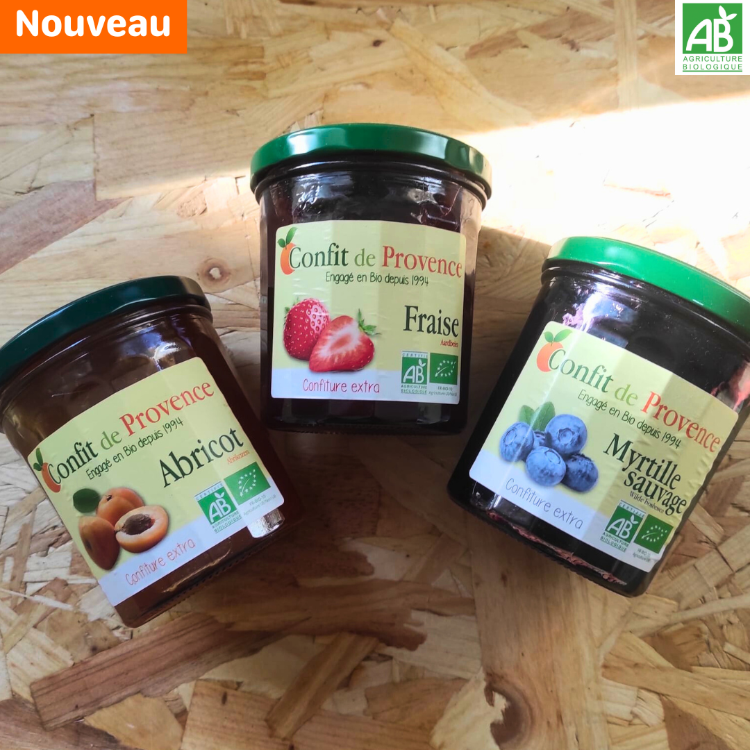 Confitures Bio - Le pot de 370 gr