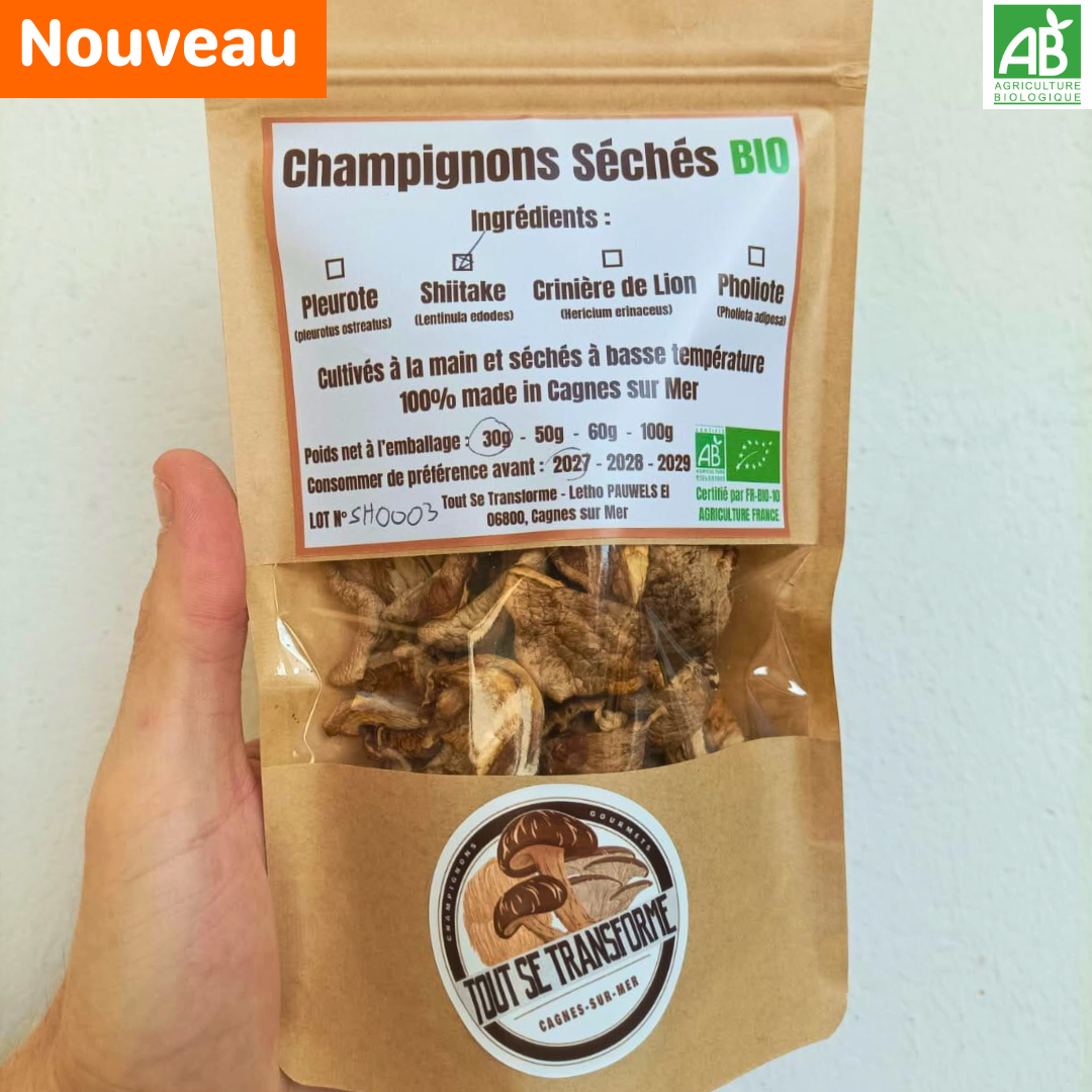Shiitakés séchés - 30 gr