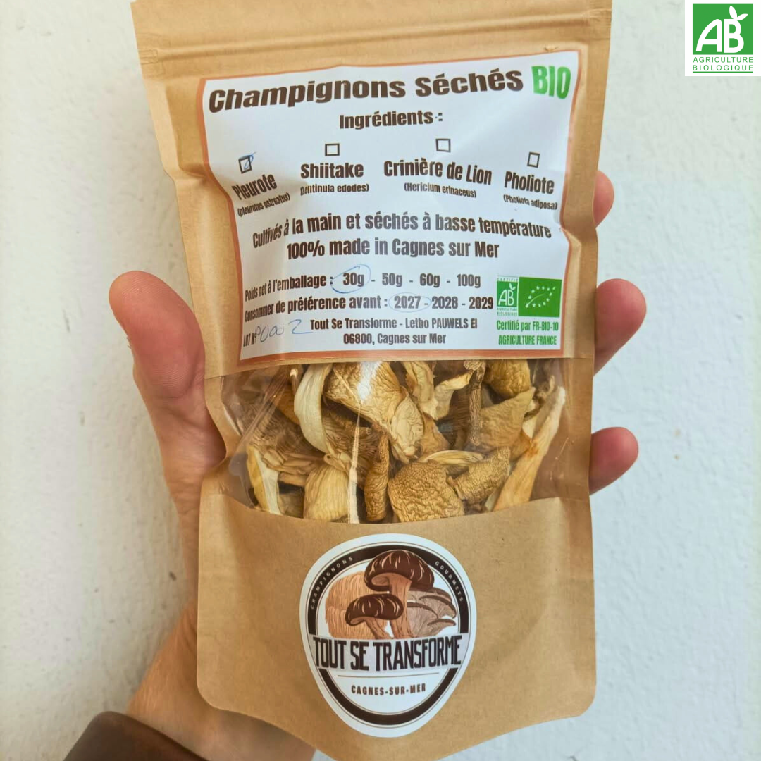 Pleurotes séchées - 30 gr